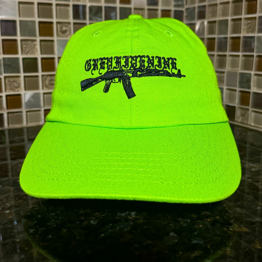 NWOT - G59 AK-47 Adjustable Dad Hat Safety Green Discontinued
